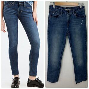 Levi’s Mid Rise Skinny Hemmed Jeans 28